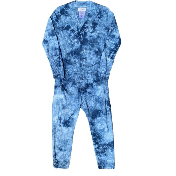 NWOT Free People x Seeker Tie Dye Jumpsuit - Picture 2 of 11